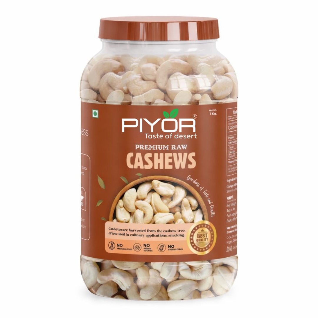 PIYOR Premium Whole W320 Raw Cashews