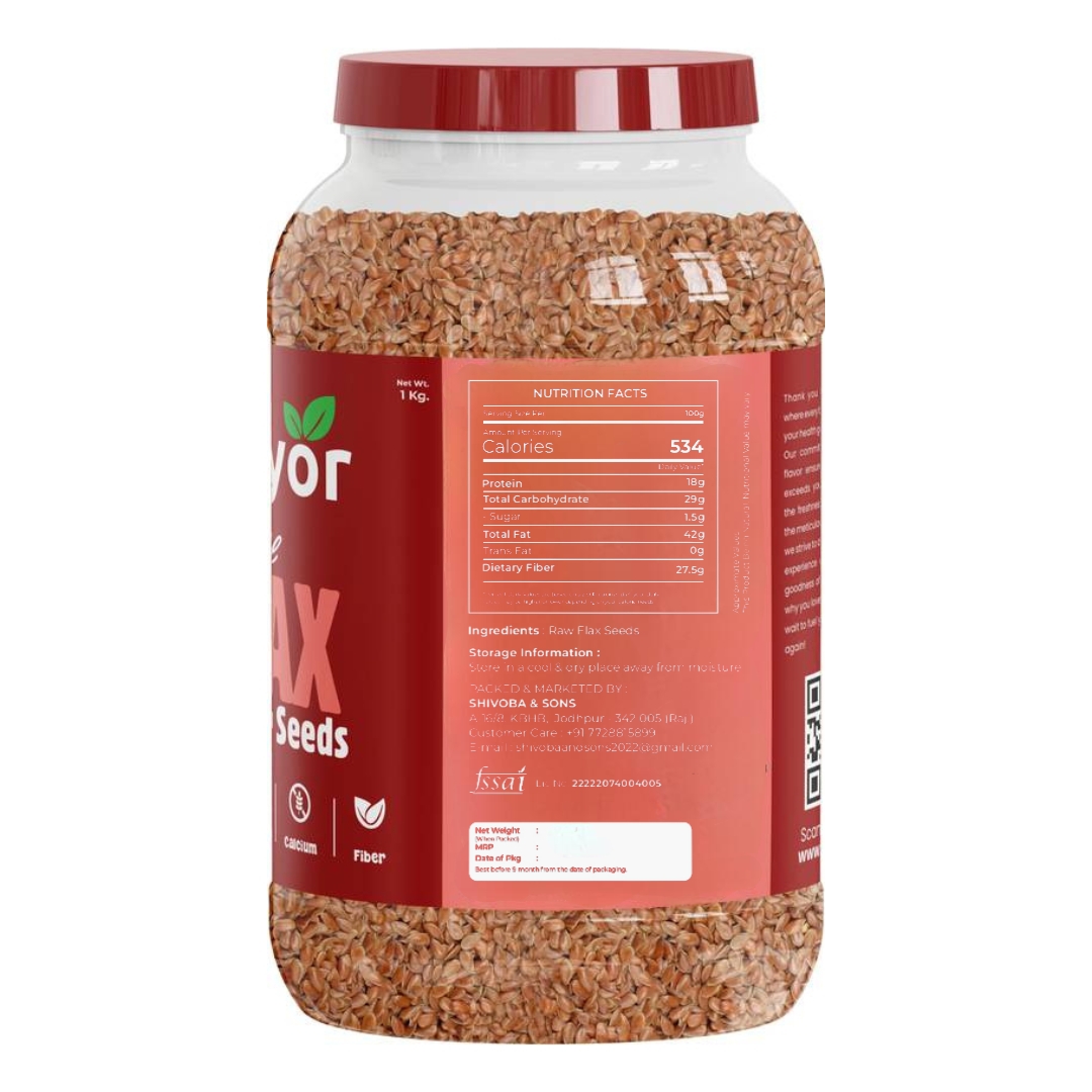 PIYOR Raw Flax Seeds
