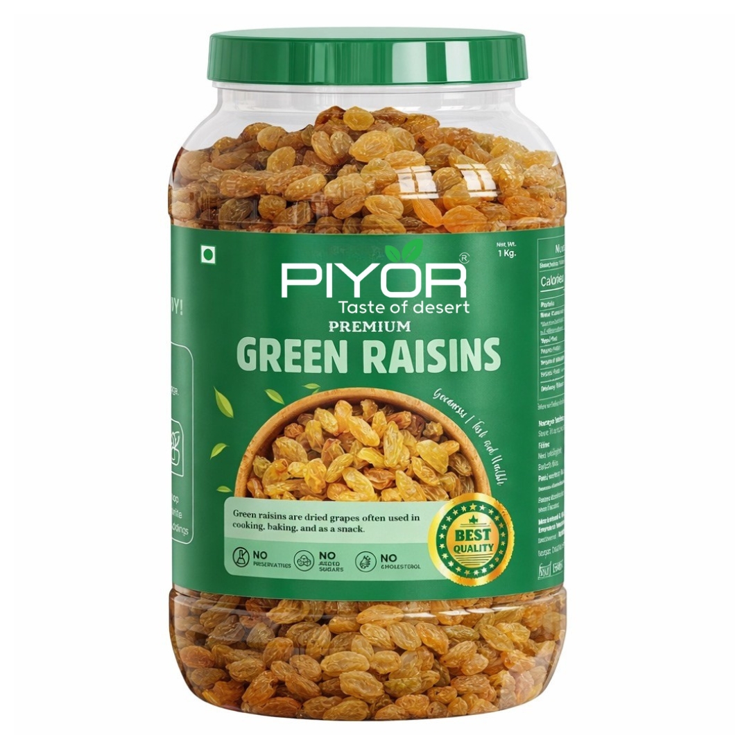 PIYOR Premium Seedless Green Raisins