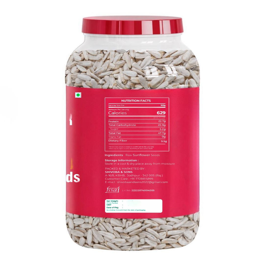 PIYOR Raw Sunflower Seeds